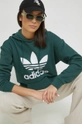 зелений Бавовняна кофта adidas Originals