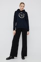 Bavlněná mikina Tommy Hilfiger WW0WW36572.9BYY námořnická modř AW22