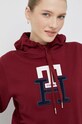 Tommy Hilfiger bluza bawełniana bordowy WW0WW37441.9BYY