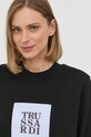Bavlněná mikina Trussardi černá 56F00213.1T005813