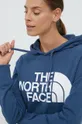 μπλε Βαμβακερή μπλούζα The North Face