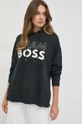 BOSS bluza bawełniana szary