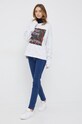 United Colors of Benetton bluza bawełniana 3J68D101R.917 szary AW22