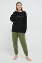 Odzież Calvin Klein Underwear longsleeve piżamowy 000QS6881E.9BYY czarny
