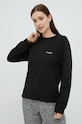 Піжамний лонгслів Calvin Klein Underwear одяг для дому чорний 000QS6870E.9BYY