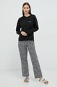 Пижамный лонгслив Calvin Klein Underwear чёрный 000QS6870E.9BYY