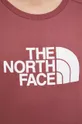 μπορντό Βαμβακερή μπλούζα The North Face