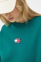 Tommy Jeans bluza bawełniana zielony DW0DW10402.9BYY