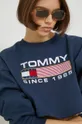 tmavomodrá mikina Tommy Jeans