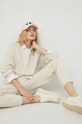 American Vintage bluza bawełniana beżowy PIE03A