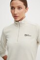 Sportovní mikina Jack Wolfskin Taunus béžová 1709532