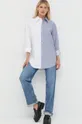 Βαμβακερό πουκάμισο Karl Lagerfeld Karl Lagerfeld x Cara Delevingne  100% Βαμβάκι