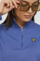 голубой Хлопковая кофта Lyle & Scott