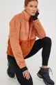 Športni pulover Marmot Homestead Fleece oranžna