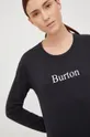 μαύρο Βαμβακερή μπλούζα με μακριά μανίκια Burton