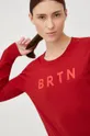 crvena Pamučna majica dugih rukava Burton