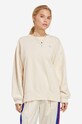 adidas Originals bluza bawełniana gładkie beżowy IC4977