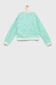 Guess bluza bawełniana dziecięca J2YQ00.KA6R3 zielony AW22