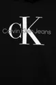 Παιδική βαμβακερή μπλούζα Calvin Klein Jeans μαύρο