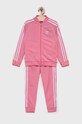 adidas Originals dres dziecięcy dzianina różowy HK2965