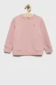 różowy Tommy Hilfiger bluza dziecięca Dziewczęcy