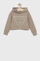 Guess bluza dziecięca z kapturem beżowy J2BQ35.FL03S