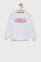 λευκό Παιδική βαμβακερή μπλούζα Guess Για κορίτσια