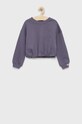 United Colors of Benetton bluza dziecięca z elastanem fioletowy 3QLAC107F.G