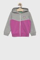 Dětská mikina United Colors of Benetton s kapucí šedá 3GNSG501M.P