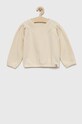 Dětská mikina United Colors of Benetton bez kapuce béžová 30HFG106H.P