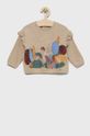 krém United Colors of Benetton gyerek pulóver Lány