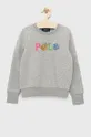 γκρί Παιδική μπλούζα Polo Ralph Lauren Για κορίτσια