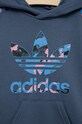 Detská mikina adidas Originals HK0283 fialová AW22