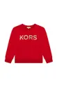 czerwony Michael Kors bluza bawełniana dziecięca Dziewczęcy