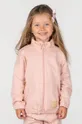 różowy Coccodrillo bluza bawełniana dziecięca Dziewczęcy