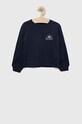 Roxy bluza bawełniana dziecięca nadruk granatowy ERGZT03920