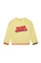 rumena Otroška bombažna mikica Marc Jacobs Dekliški