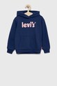 Levi's bluza dziecięca z kapturem granatowy 3EF958.