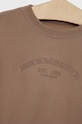 Dievča Detská mikina Abercrombie & Fitch KI252.2427 hnedá