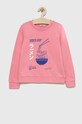 Detská bavlnená mikina Kids Only bavlna ružová 15284543