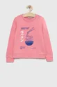 ροζ Παιδική βαμβακερή μπλούζα Kids Only Για κορίτσια