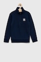 adidas Originals bluza dziecięca z elastanem granatowy HK0337