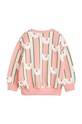 Mini Rodini bluza bawełniana dziecięca 2272015228 różowy AW22