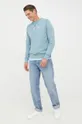 Tommy Hilfiger bluza bawełniana niebieski