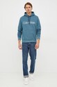 Calvin Klein bluza bawełniana K10K107033.9BYY niebieski AW22