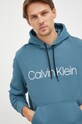Calvin Klein bluza bawełniana niebieski K10K107033.9BYY