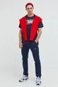 Βαμβακερή μπλούζα Tommy Jeans κόκκινο
