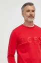 κόκκινο Βαμβακερή μπλούζα BOSS
