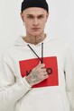 HUGO bluza bawełniana beżowy 50473168