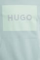 Bavlnená mikina HUGO 50473168 tyrkysová